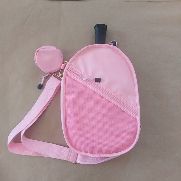 Light Pink Cross-body Pickleball Bag with a Coin Purse - Picture 9 of 12